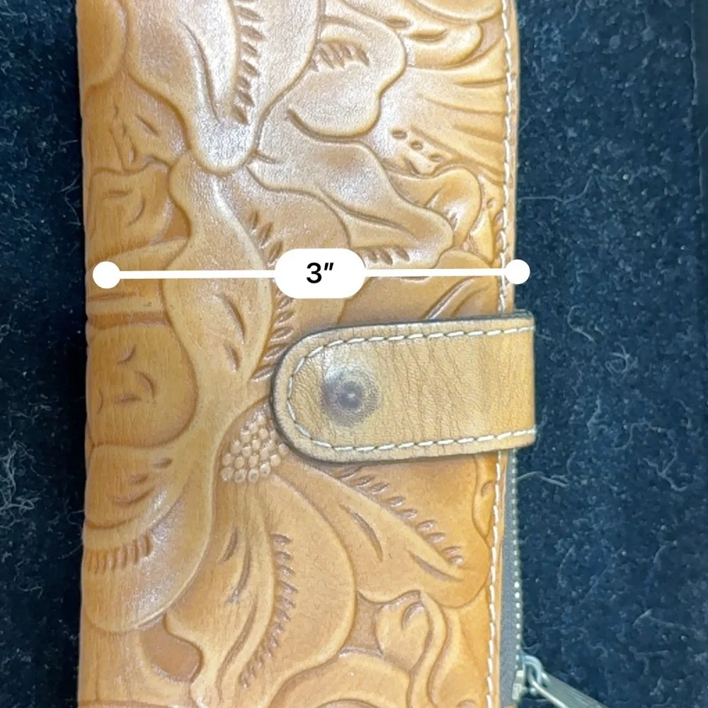 Patricia Nash Tan Embossed Wallet